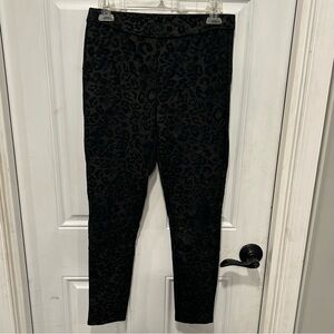 Free People Woman’s Stretch Ponte Leopard Print Leggings, Size Small